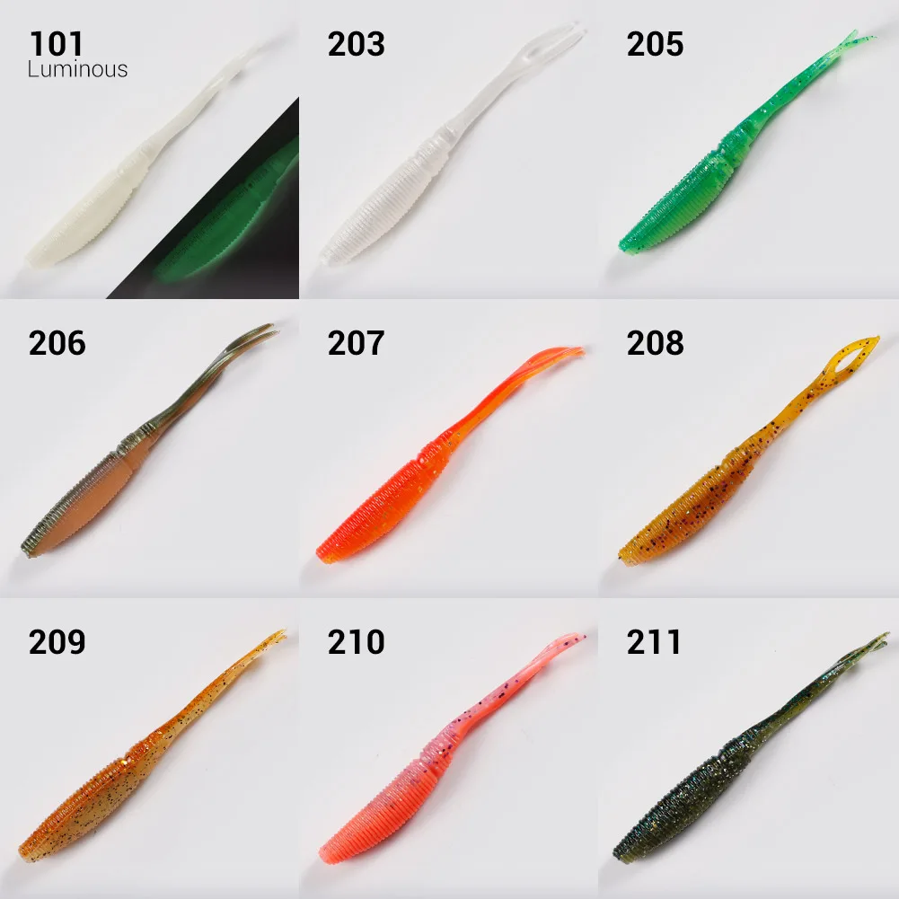 Noeby Cebo blando swimbait cola horquilla – Señuelo para lubina - imagen 3