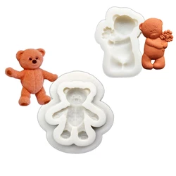 Teddy Bear Shape Silicone Mold Sugarcraft Chocolate Cupcake Baking Mold Fondant Cake Decorating Tools