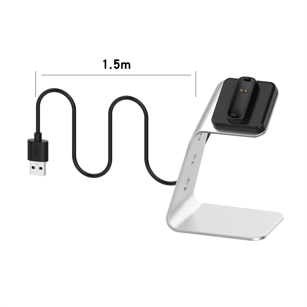 Magenic USB Charging Cable Cord Cradle For Fitbit Inspire 2 Smart Watch Bracelet Charger Adapter Charge Base Stand Accessories