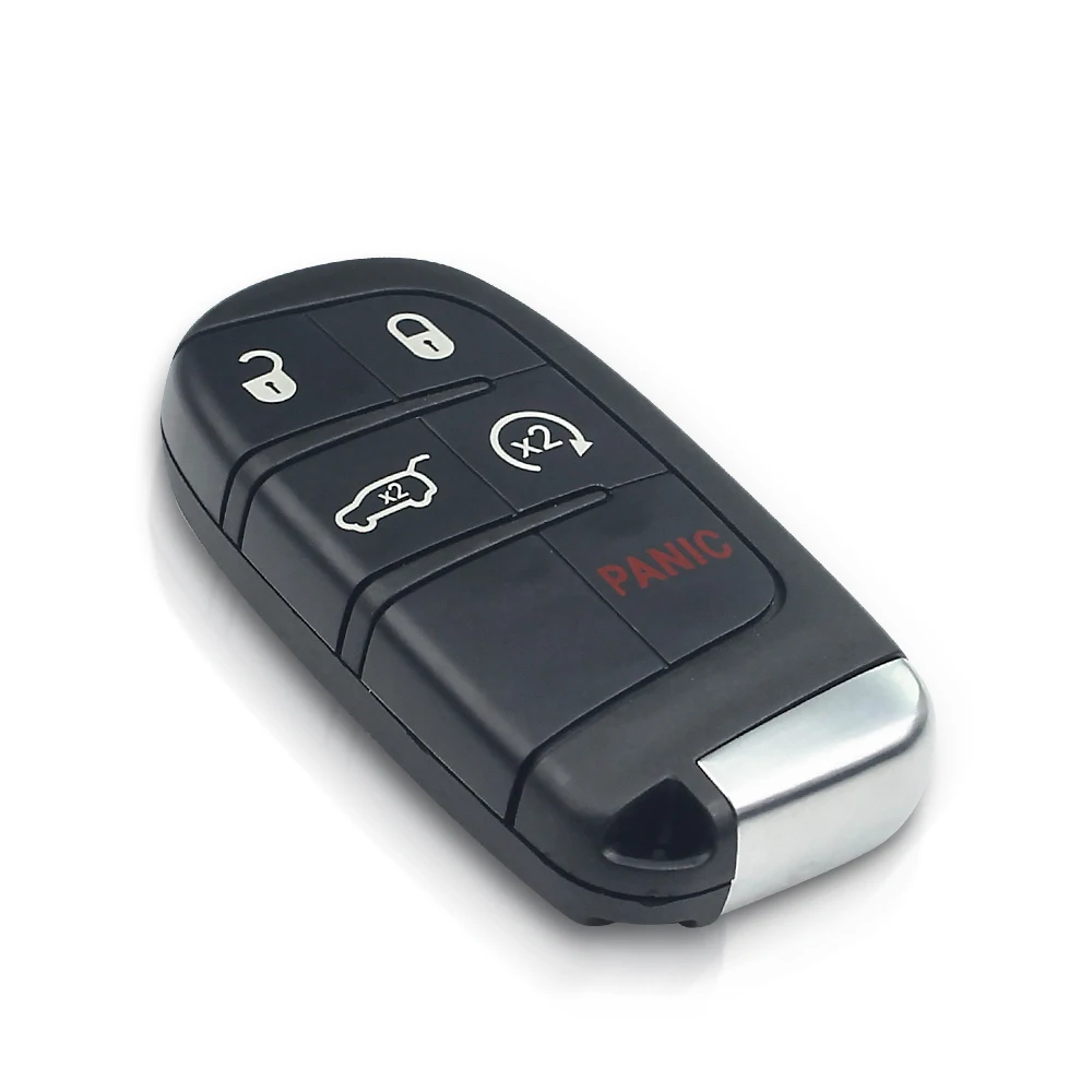 KEYYOU inteligentna zdalna obudowa klucza samochodowego 4 + 1 5 przycisków Fob Keyless do ładowarki Dodge Jeep Grand Cherokee 2013 2014 2015