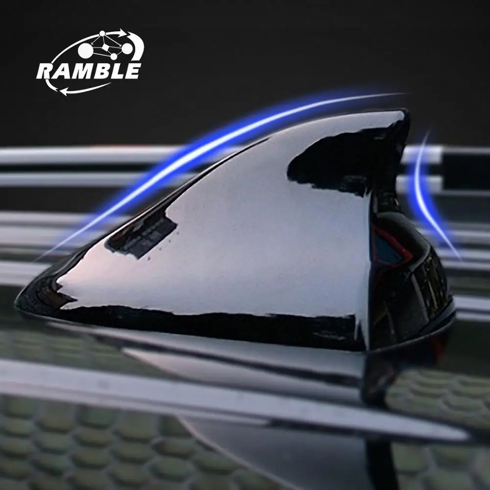 RAMBLE Shark Car Fin Antenna Roof Aerial Accessories Radio Anten Cover Radio Signal Car Fin Antenna Fin For KIA Picanto