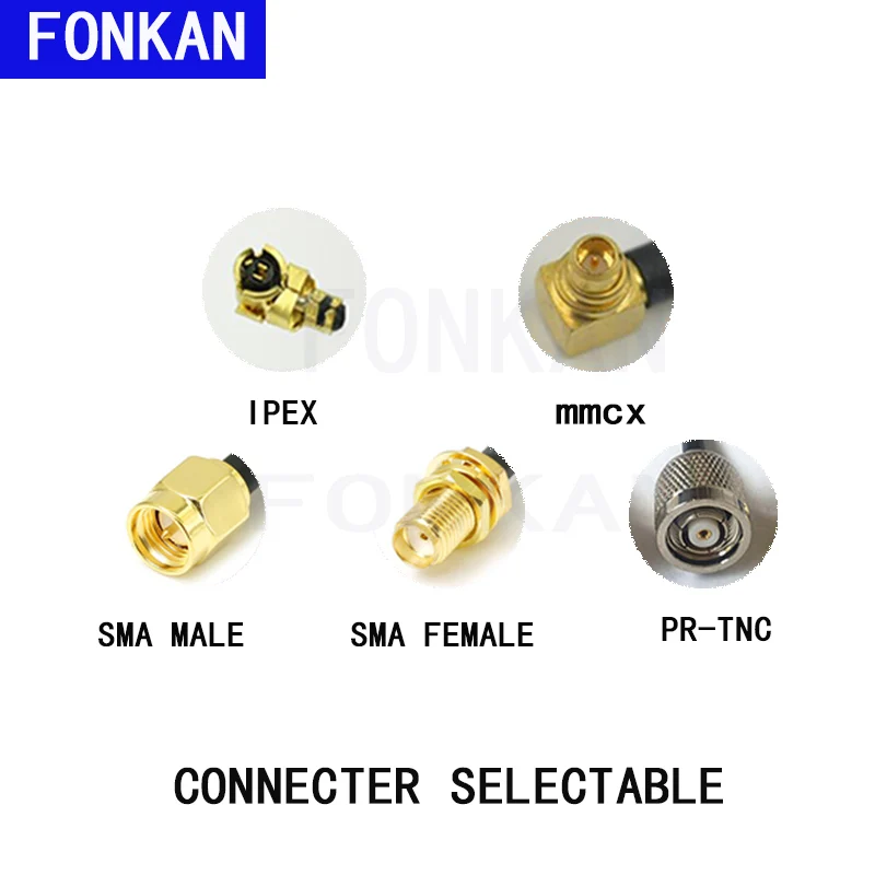 Full Size  Custom-Made Connector And Cable Length UHF RFID 860-960Mhz 1-5.5dBi Ceramic Antenna For Reader  Module