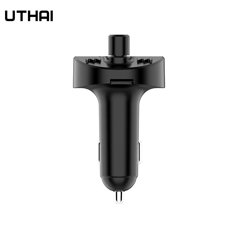 UTHAI 3.1A  USB Charger Bluetooth-compatible Car Kit FM Transmitter Modulator Audio Mp3 Player Phone Wireless Handsfree Carkit