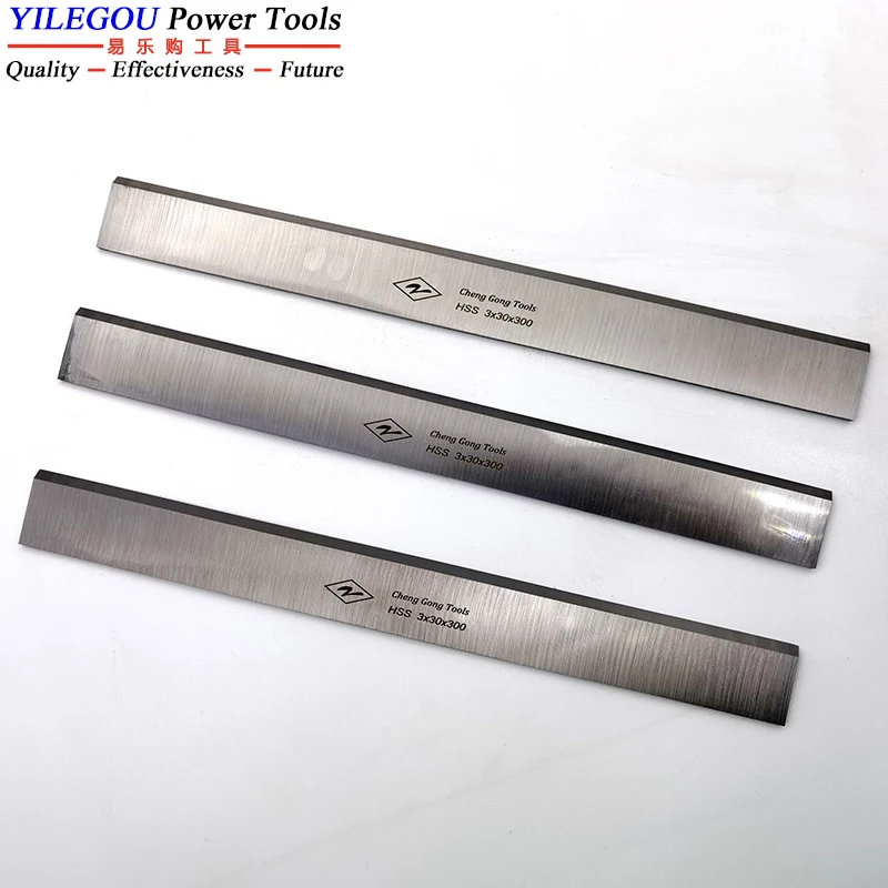 3Pcs 25mm 30mm HSS Woodworking Planer Blades. Length 150--510mm Planer Tools Cutting Hardwood 3x30x300mm Electric Planer Cutter.