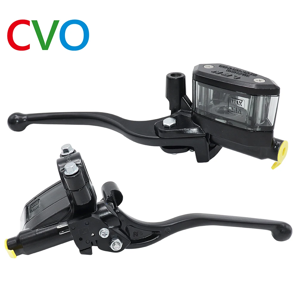 CVO 7/8 22cm Motorcycle Handlebar Lever Master Cylinder Levers Hydraulic Brake Pump Clutch Handle Reservoir Set For HONDA Yamaha