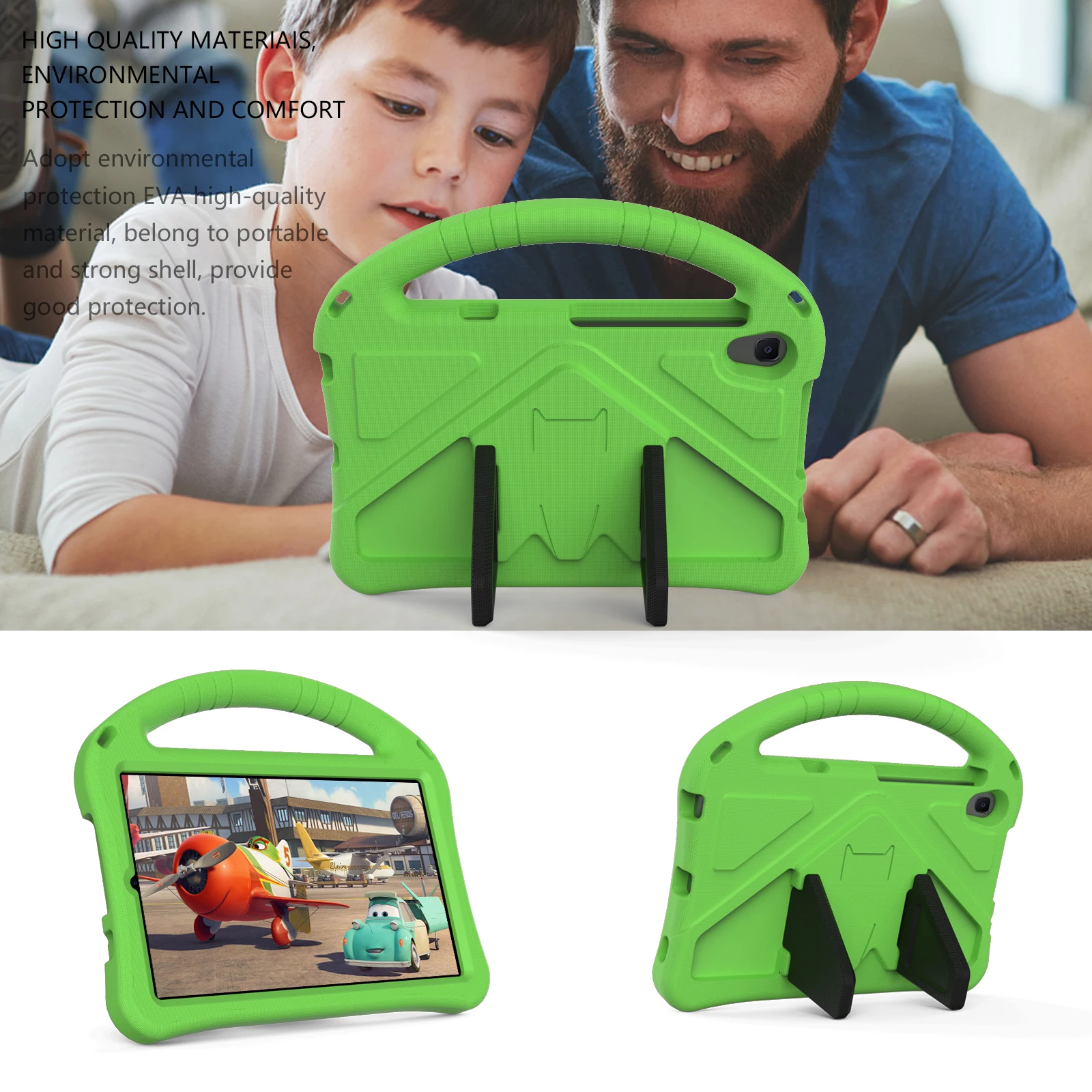 Child Safe EVA Shock Proof Protective Case for Huawei MatePad T8 Kobe2-L09 Kobe2-L03 Lightweight Cover with Foldable Kickstand