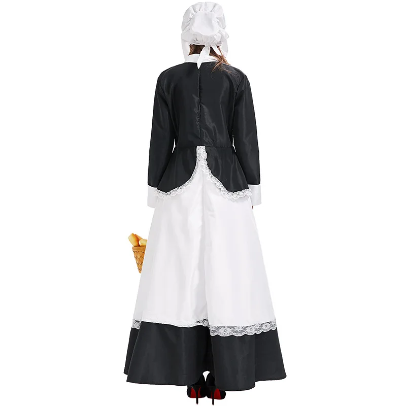 Farm Maid Vintage Manor servo uniforme abito lungo Costume Cosplay per ragazze donna cameriera costumi da palcoscenico per feste