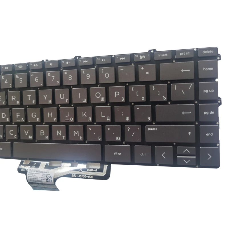 Imagem -04 - Teclado para Portátil Russo ru para hp Spectre X360 13-aw 13-aw0003dx 13-aw0008ca 13-aw0013dx 13-aw0020nr 13-aw0023dx Novo