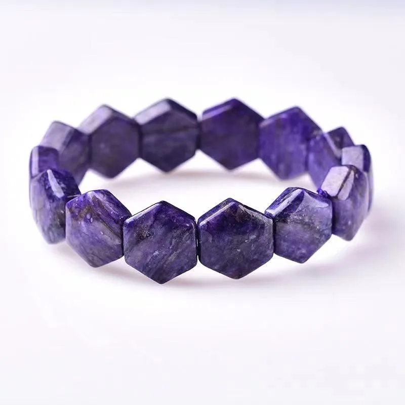 Natural Purple charoite stone bracelet natural energy stone bangle gemstone jewelry woman for Aquarius for gift