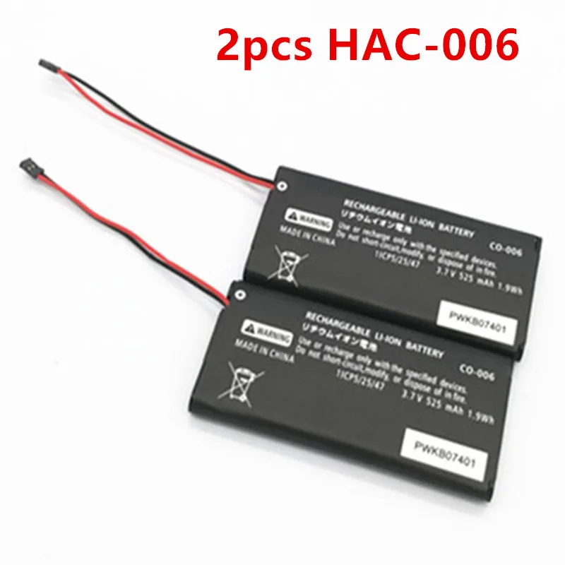 

2pcs HAC-006 525mAh Battery HAC-BPJPA-C0 HAC-015/016 HAC-A-JCL-C0 HAC-A-JCR-C0 For Nintendo Switch Ns Joy-Con Controller Gamepad