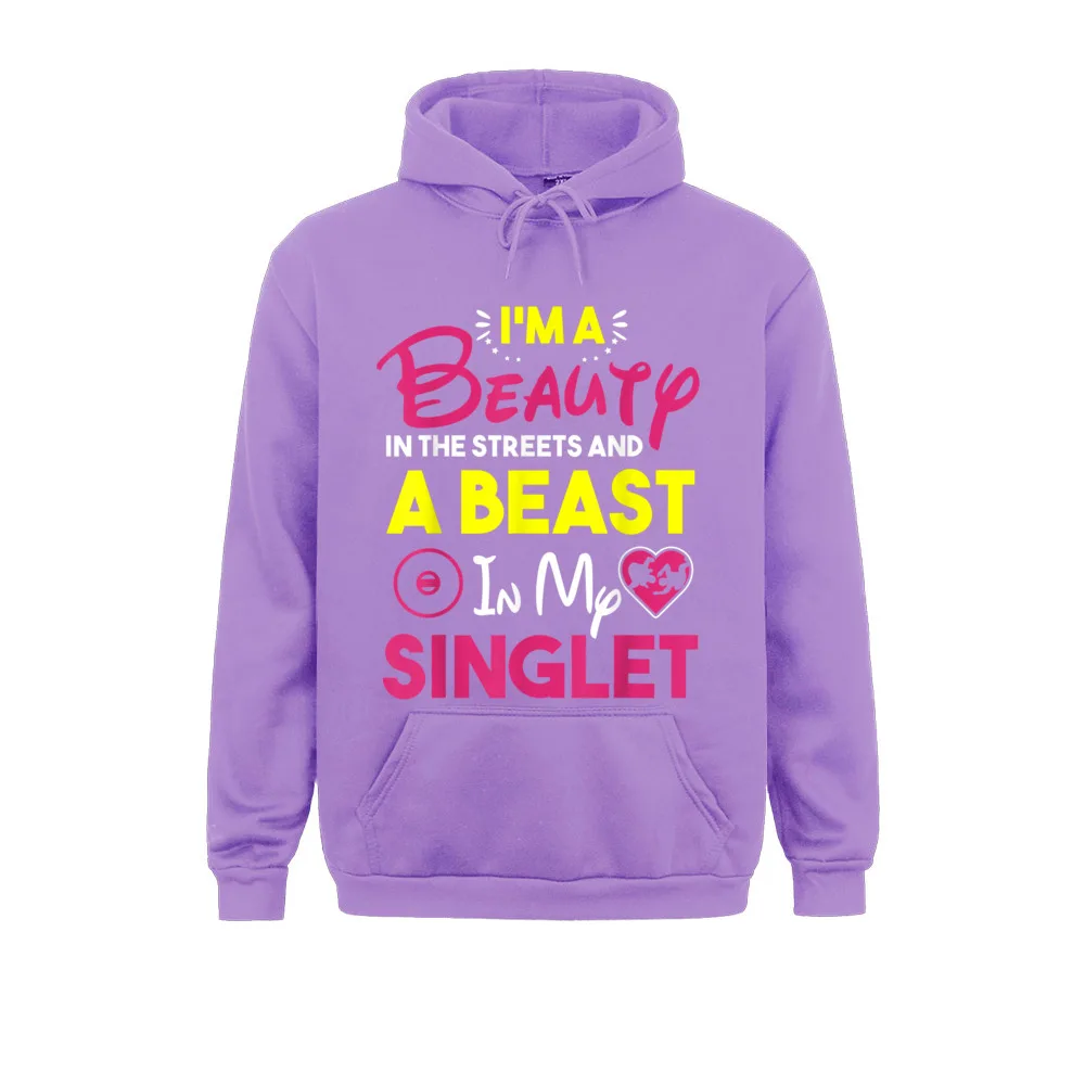 Beast In My Singlet Funny Wrestling Printing Men Hoodies On Sale Long Sleeve Adult Sweatshirts Casual Winter Hoods