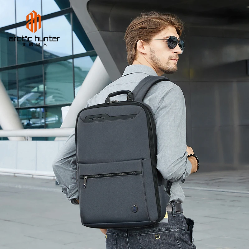 ARCTIC HUNTER New Large Capacity Travel Anti Theft Laptop Backpack Men Waterproof Fashion USB Charging Male Bag