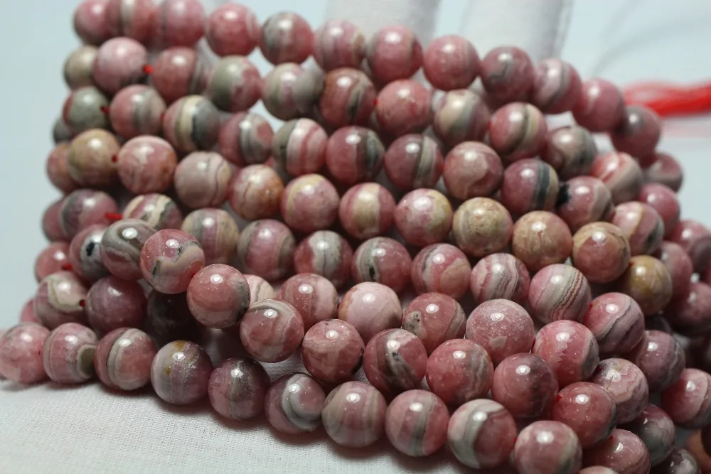 1 strands  natural  Rhodochrosite Round Loose Beads 15\