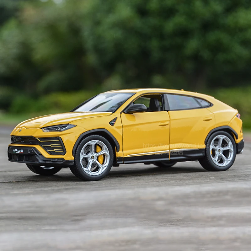 WELLY 1:24 Lamborghini Bison URUS SUV Alloy Racing Convertible Alloy Car Model Simulation Car Decoration Collection Gift Toy