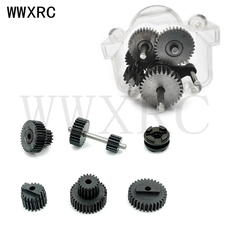 

Metal Gearbox Gear for WPL B14 B16 B24 B36 C14 C24 C34 C44 2 Speed Transmission Accessories Upgrade Spare Part