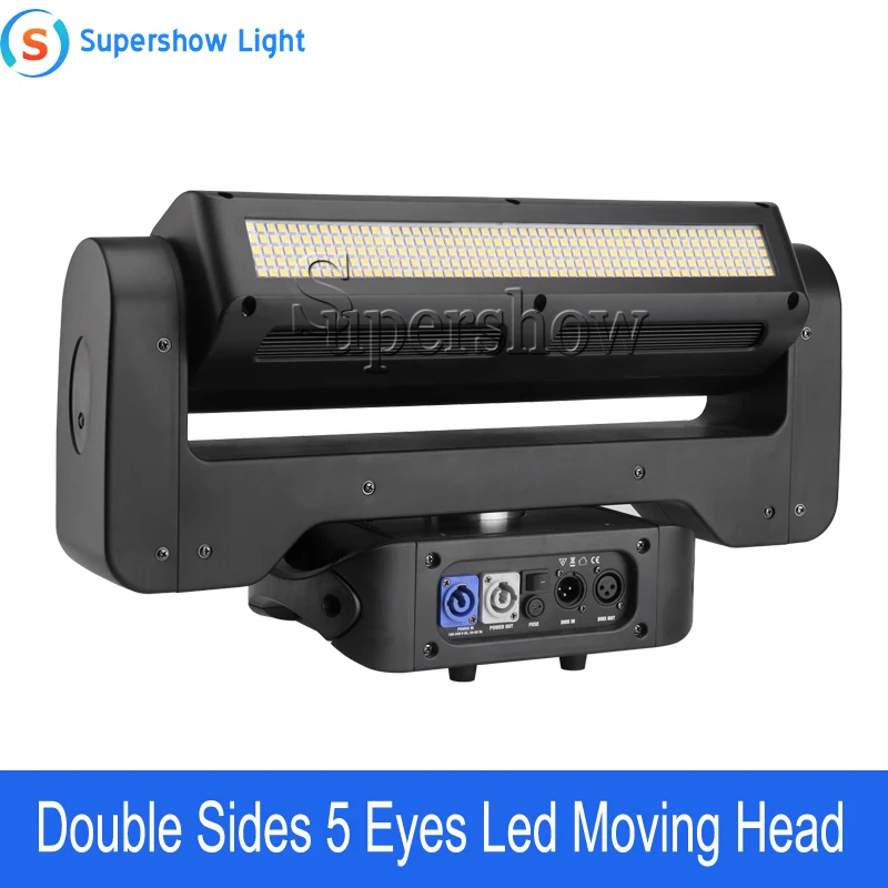 Newest Sharpy Beam Double Sides 5 Eye LED Moving Strobe Light DMX Moving Head