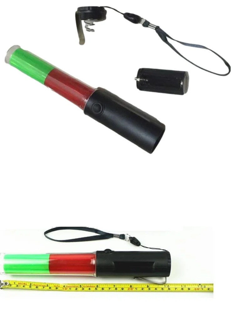 26 Multi-Functionele Flashinglight Rood Groen Tl Led Noodevacuatie Tool Voertuigen Knipperende Pvc Verkeer Baton