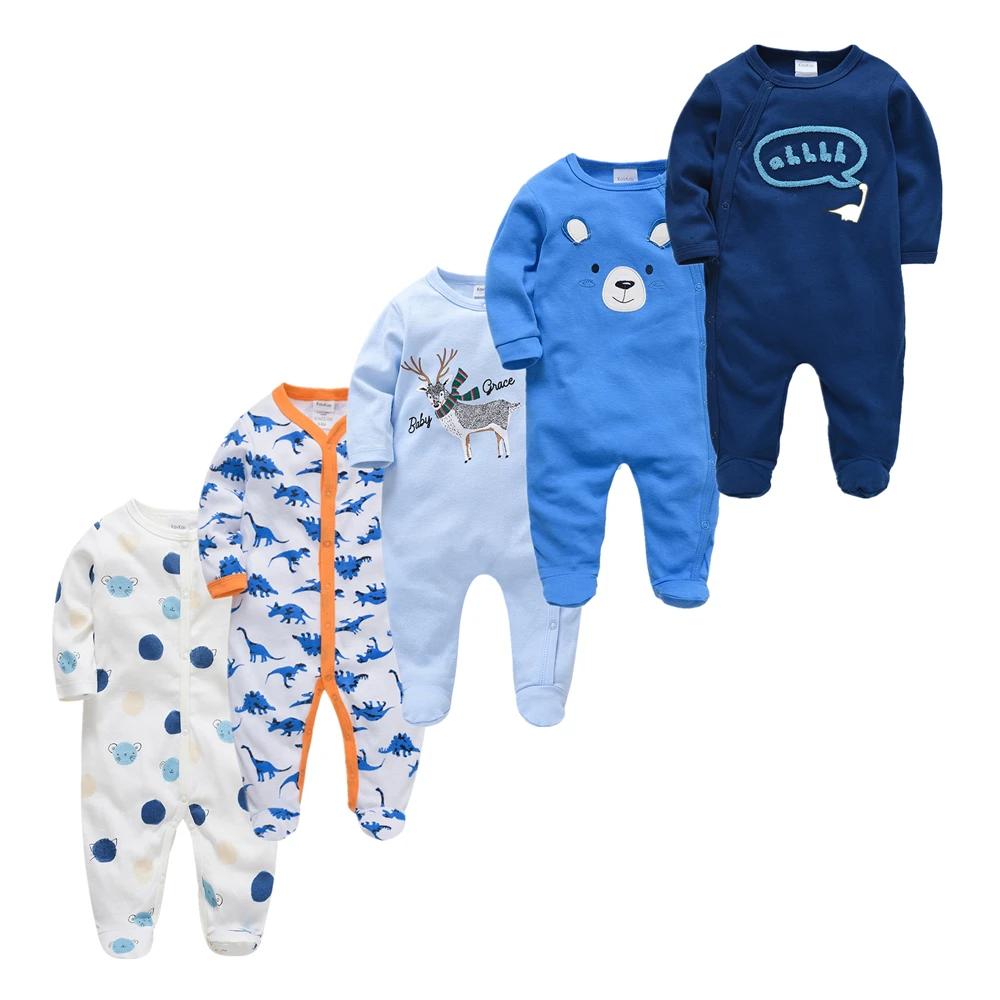 3pcs 5pcs Baby Pyjamas Girl Boy Pijamas bebe fille Cotton Breathable Soft ropa bebe Newborn Sleepers Baby Pjiamas