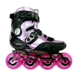 Patins de rolo de fibra carbono JU-F no1 patins inline profissional adulto crianças sapatos de patinação slalom deslizamento patinação