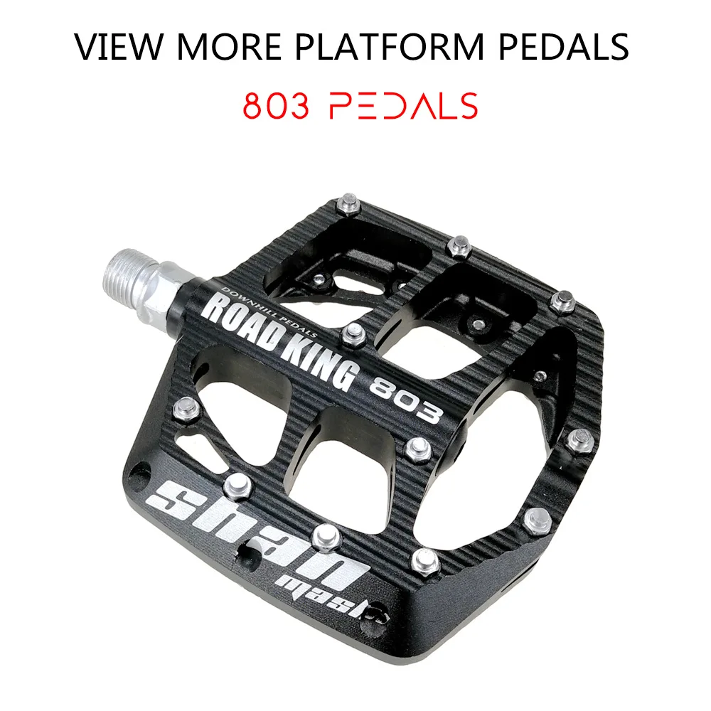 Mountain Bike Sealed Pedals Anodizing CNC Aluminum Body for MTB Road Bicycle 3 Bearing Non-Slip Flat Foot Pedal Part