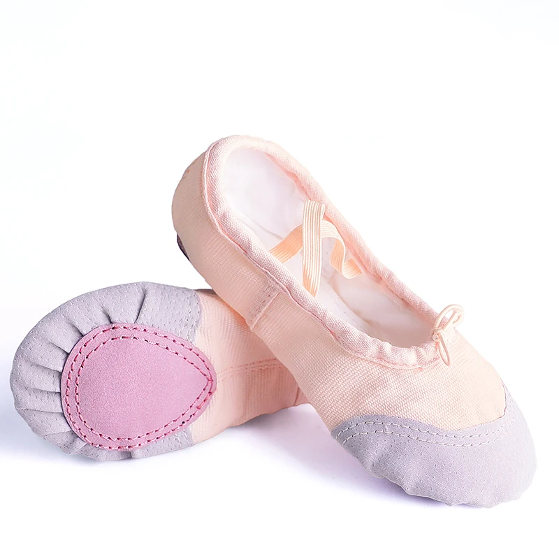 Children Girls Boys Ballet Dance Shoes Adult Women Men Ballet Canvas Ballet Dance Shoes Ballet Slippers with 9 Colors Size 22-44