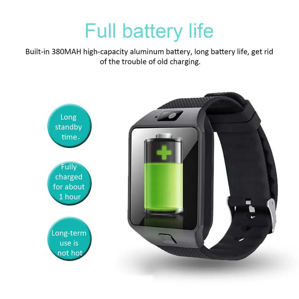 Smart Watch per bambini telefono per bambini orologio intelligente durevole e pratico Dz09 Smartwatch per IOS Android Sim Card Camera Smart Watch