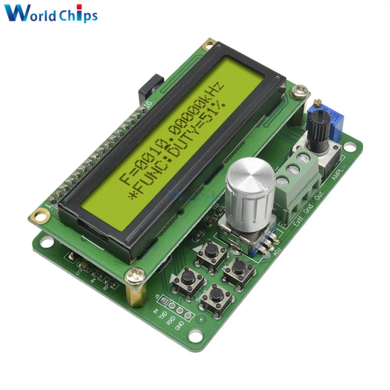 DDS Function Signal Generator Module LCD Display Sawtooth Triangle Wave Sine Square Sawtooth Wave With 50MHz Frequency FYE050