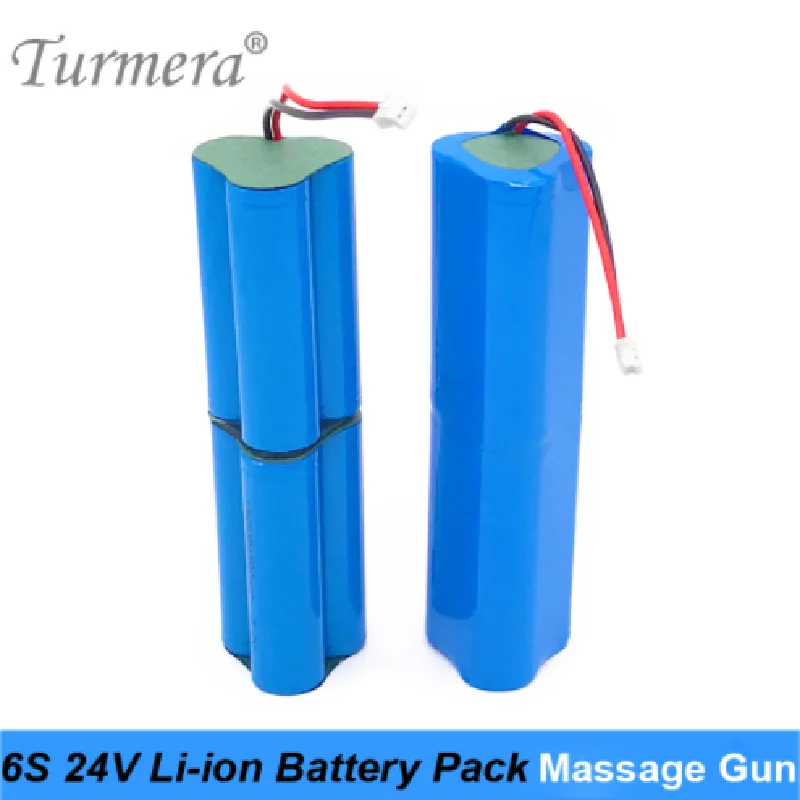 6S 24V Rechargeable 3000mAh Lithium Battery for Massage Gun Muscle Massager Replace Battery and Screwdriver Battery Use Turmera