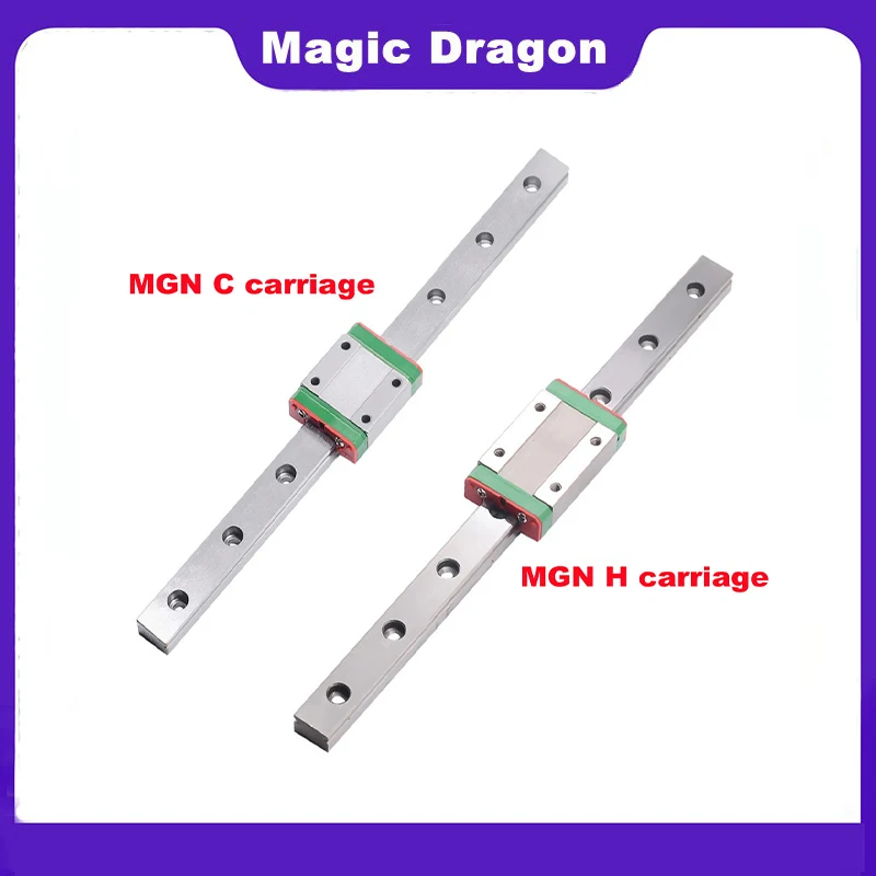 Guida lineare in miniatura di alta qualità 2 pezzi guida lineare MGN L = 450mm + 2 pezzi MGN12H o MGN12C block stampante 3d CNC