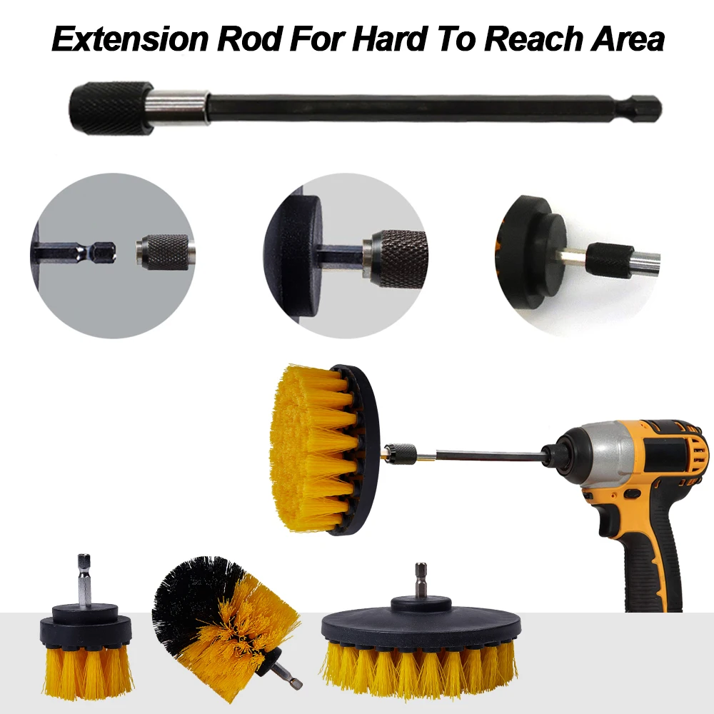 13Pcs Drill Brushes For Cleaning Dust Electric Brushes Car Polishing Pad Cleaning Brush For Screwdriver Car Cleaning Tools