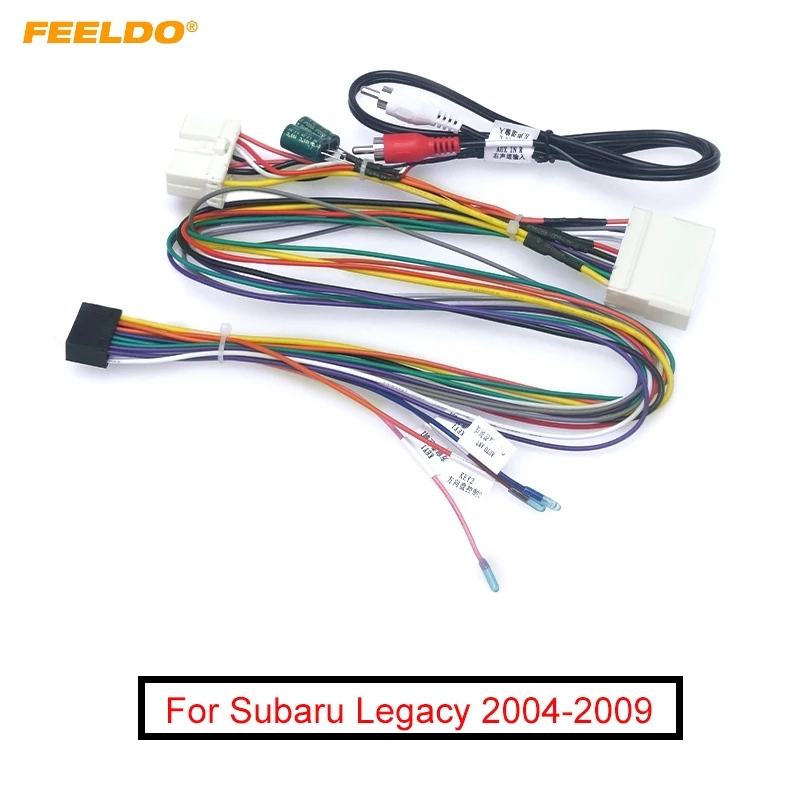 

FEELDO Car 16pin Audio Wiring Harness For Subaru Legacy 04-09 Aftermarket Stereo Installation Wire Adapter