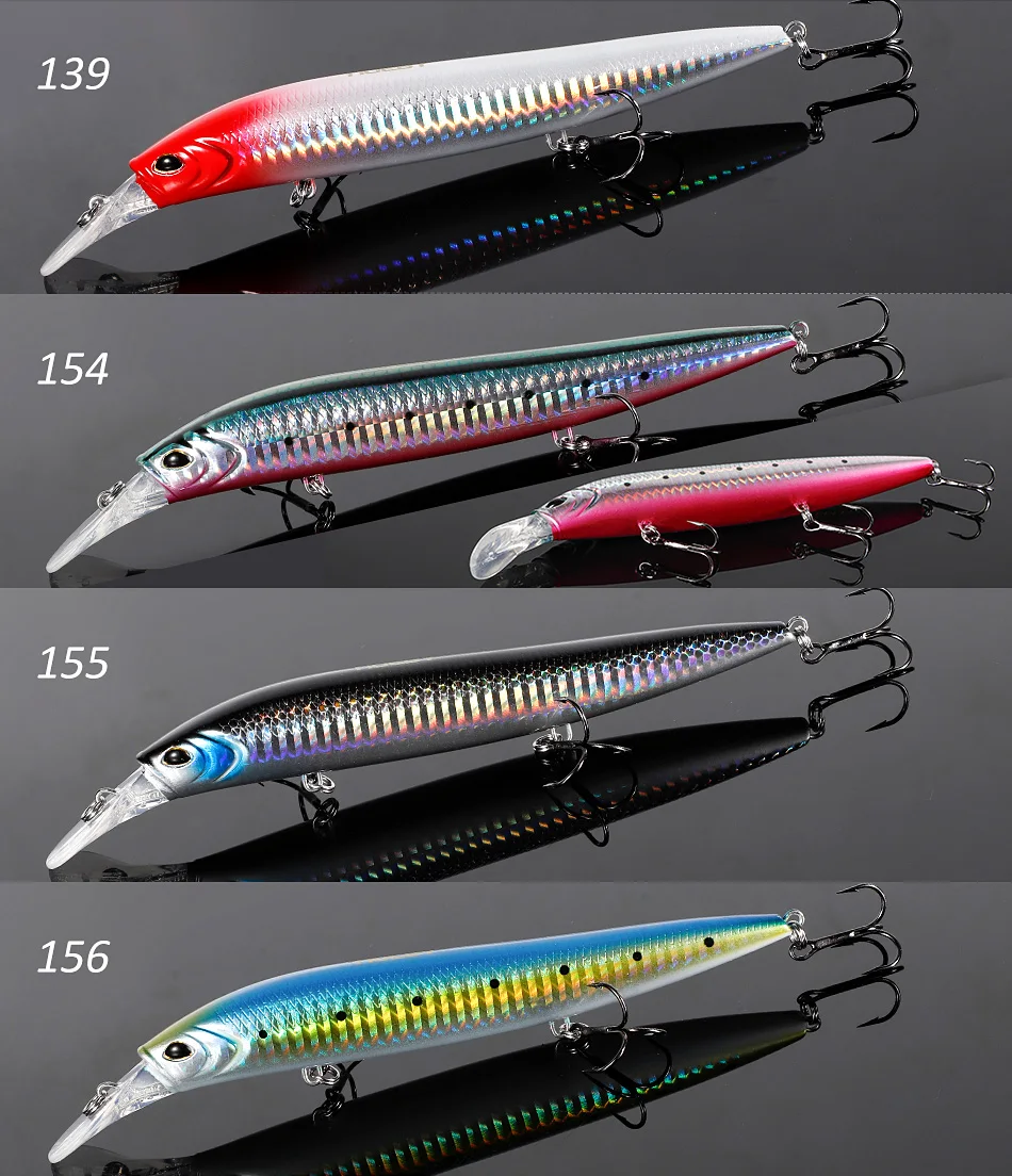 Noeby Sinking Minnow Angelköder 137 mm 41 g Wobbler Jerkbait Heavy Game Künstlicher harter Köder Seebarsch Salzwasser-Angelköder – Detail 9