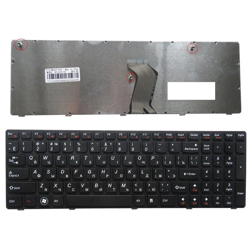 EUA/RU/SP/GR/FR Novo teclado de laptop PARA LENOVO G570 Z560 Z560A Z560G Z565 G575GX Z560GL G570A G770 G780