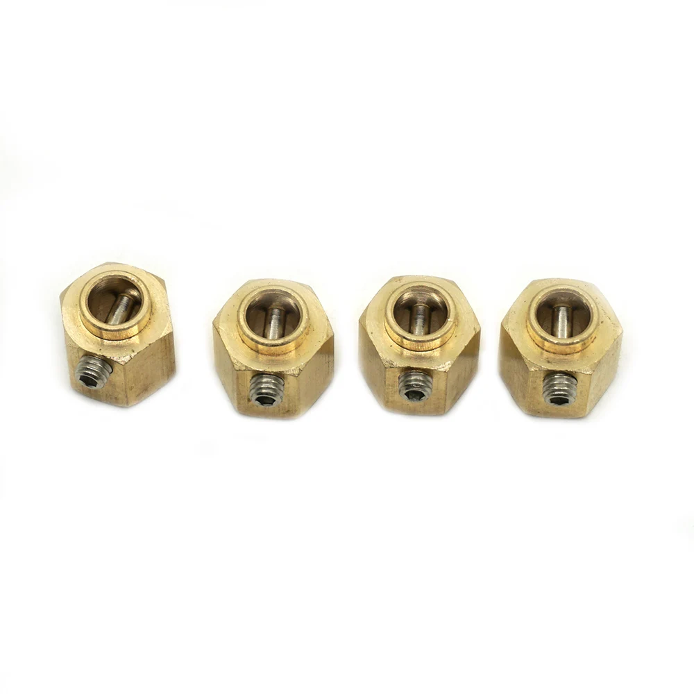 AXSPEED 5/8/9/10/11/12/15/20 mm schweres Messing 12 mm Radnaben Sechskant verlängerter Adapter für TRX-4 TRX-6 1/10 RC Crawler Autoteile – Detail 33