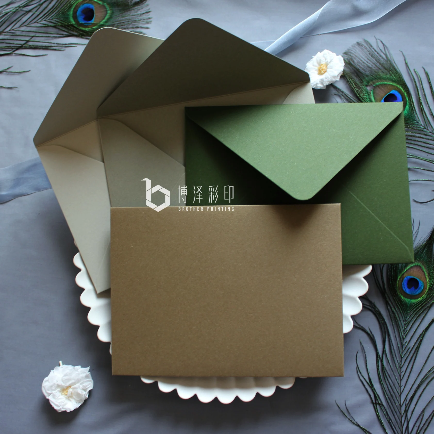 20pcs Morandi Color Series Kapok Paper Invitation Envelopes High-end Solid Color Universal Card Envelopes 140mmX190mm