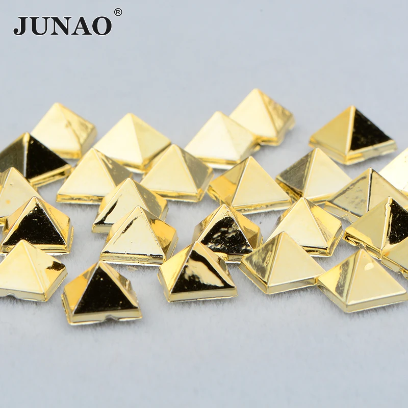 JUNAO 15mm 200pc Rose Gold Star Decorative Rhinestone Flatback Bead Applique Glue On Fancy Crystal Stones Clothes Jewelry Crafts