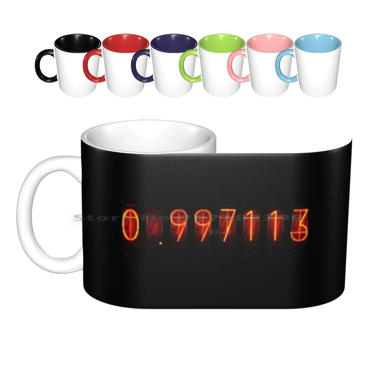 Steins ; Gate Divergence Meter Ceramic Mugs Coffee Cups Milk Tea Mug Anime Steins Gate Sg Divergence Divergence Meter Sg