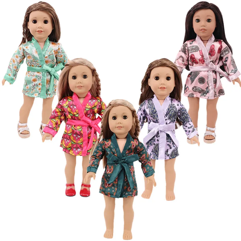 Doll Bath Towel Pajamas Suspender Suit Blanket Fit 18 Inch American&43Cm Baby New Born Doll Reborn Our Generation Girl`s Toy DIY