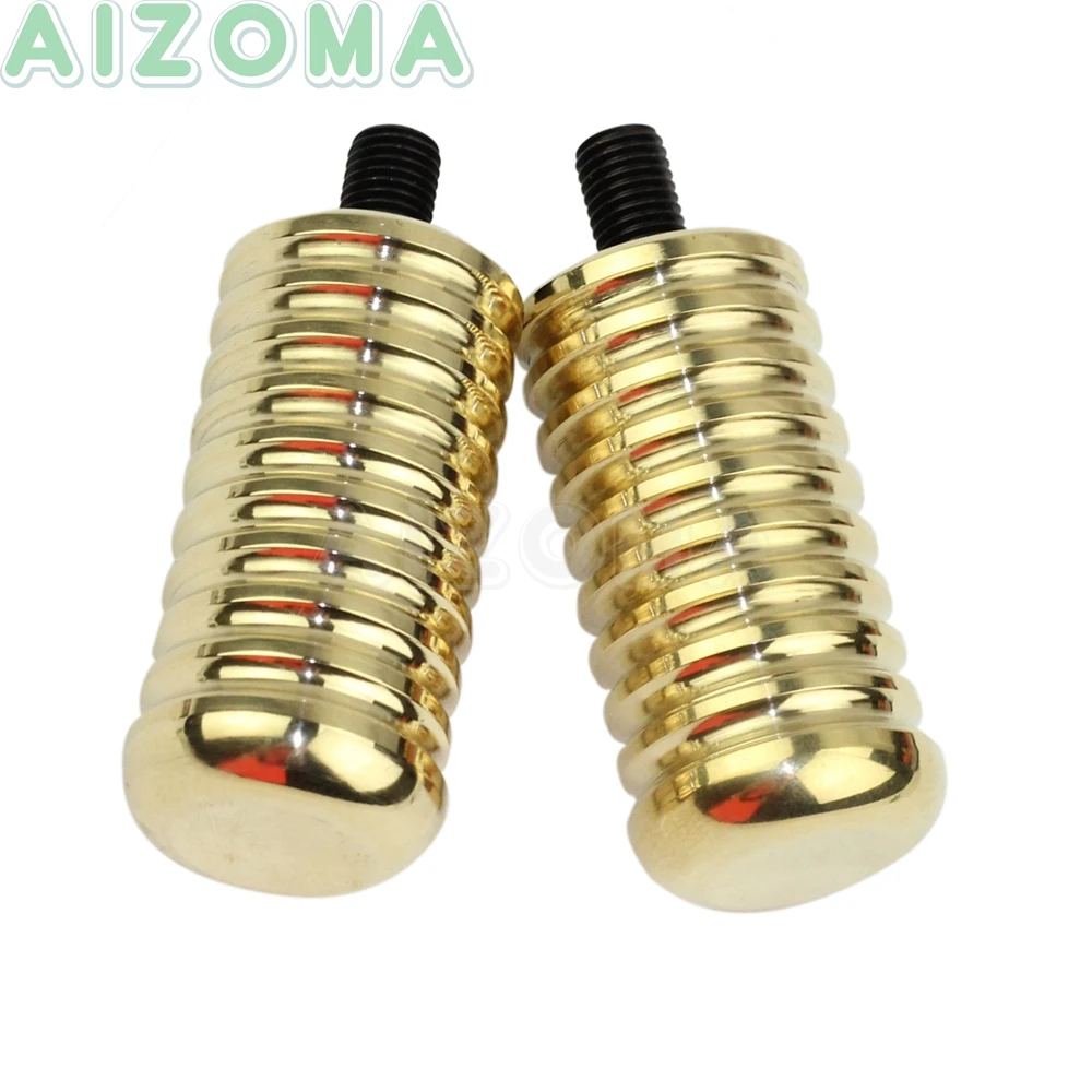 2x Brass Toe Shifter Peg Vintage Motorcycle Shift Lever Pegs for Harley Sportster 883 1200 883R 883L Foot Peg Footpeg Footrest