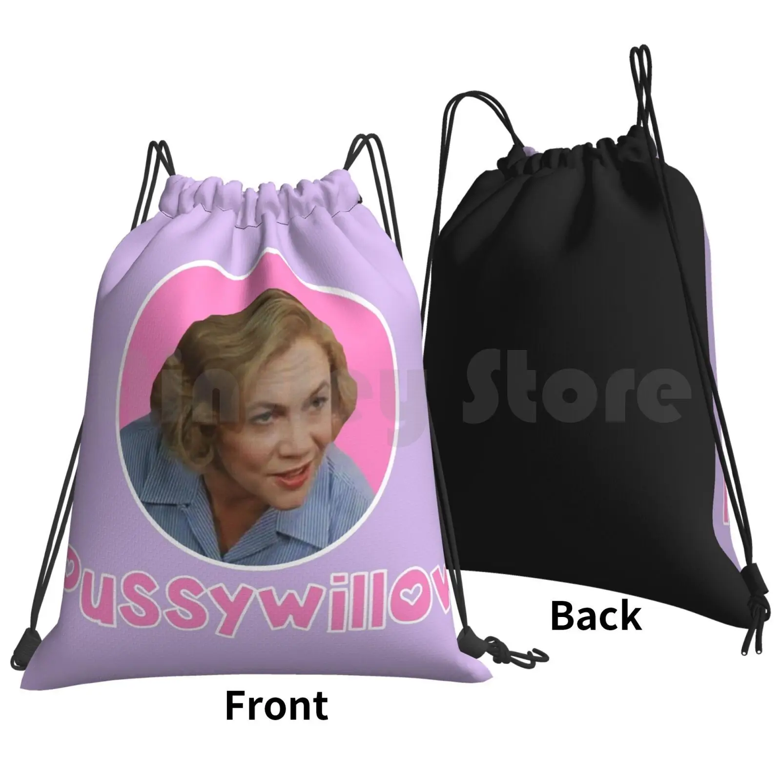 Serial Mom Backpack Drawstring Bag Riding Climbing Gym Bag Kathleen Turner Comedy John Waters Funny Dottie Hairspray 50s