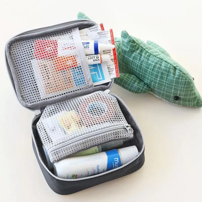 Cute Mini Portable Medicine Bag First Aid Kit Medical Emergency Kits Organizer Outdoor Household Medicine Pill Storage Bag