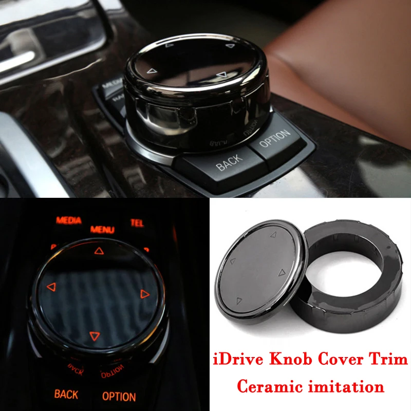 For IDrive Car Multimedia Button Cover Trim Knob For BMW 1 3 5 Series F10 F20 F20 X3 X4 For NBT Controller Car Accessories