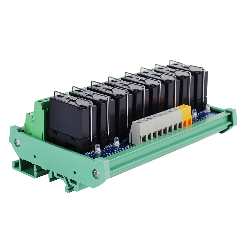 

8-Channel DPDT Huaqnigjun Relay Module DC12V 24V Relays Modules for Contactors