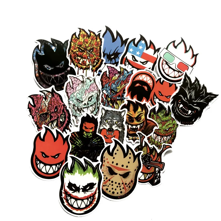 18 Pcs/set Skateboard Stickers Spitfire Sticker Surf Skate Scooter Mobile Tablet 2019