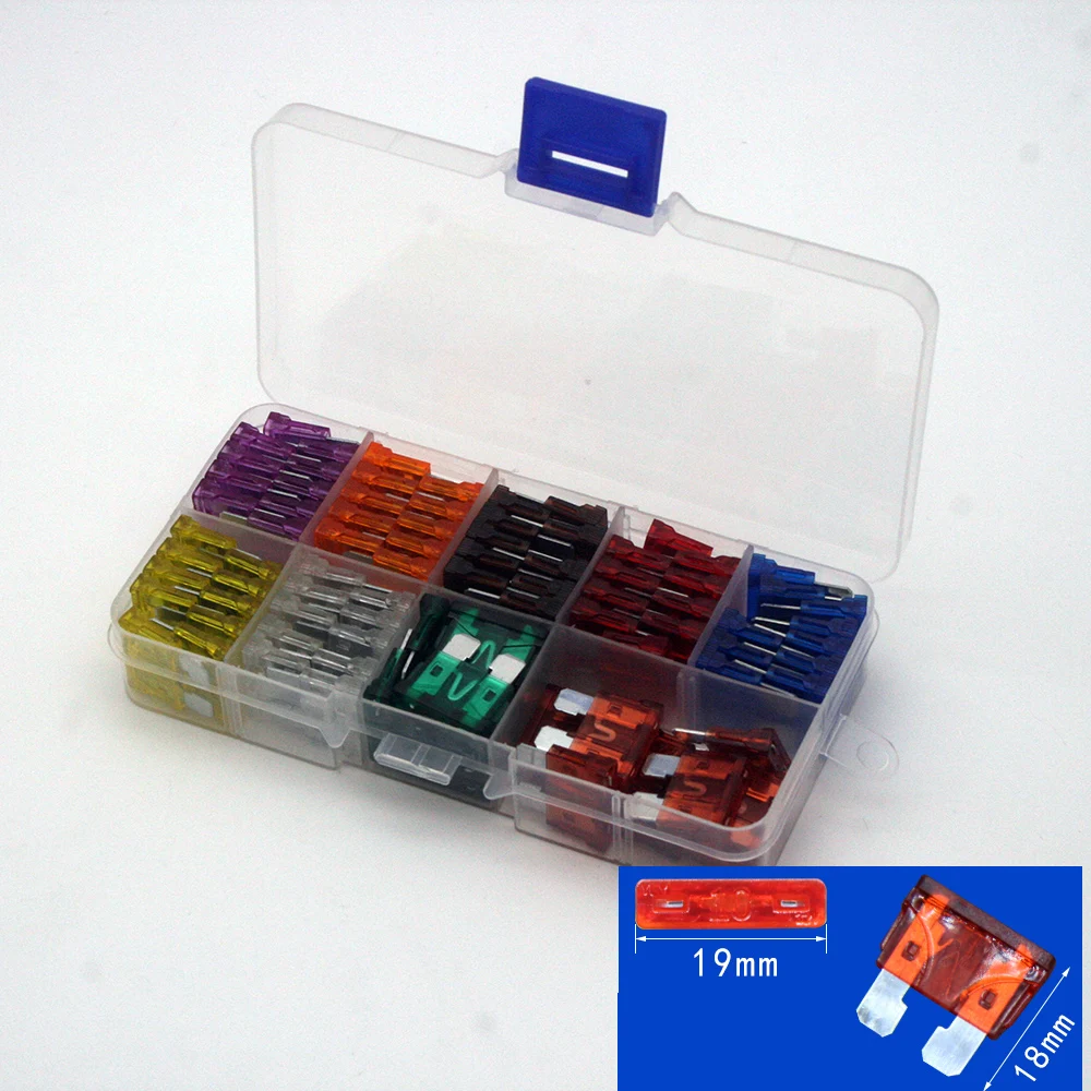 90PCS  45PCS Car Fuses 2A 3A 5A 7.5A 10A 15A 20A 25A 30A 40A Amp with Box Clip Assortment Auto Blade Type Fuse Set Truck