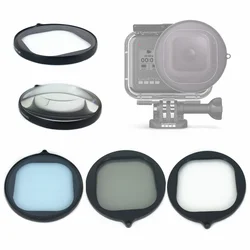 UV CPL Night Star Macro Lens Filter for Original Diving Waterproof Housing Case Shell of GoPro Hero 8 Black Sport Action Camera