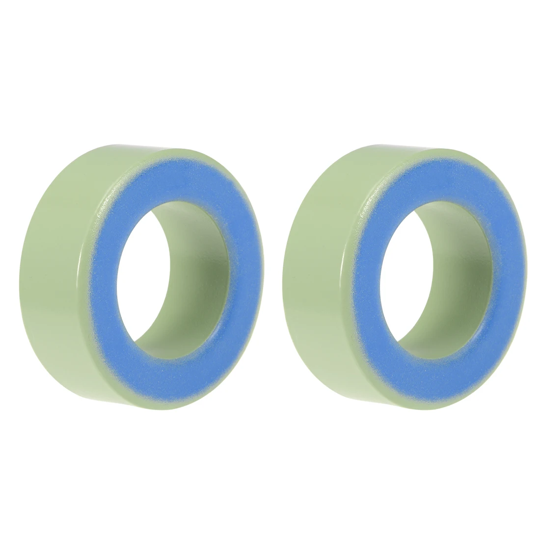 

Uxcell 2pcs 26.9 x 45 x 16.8mm Ferrite Ring Iron Powder Toroid Cores Light Green Blue for Power Transformers