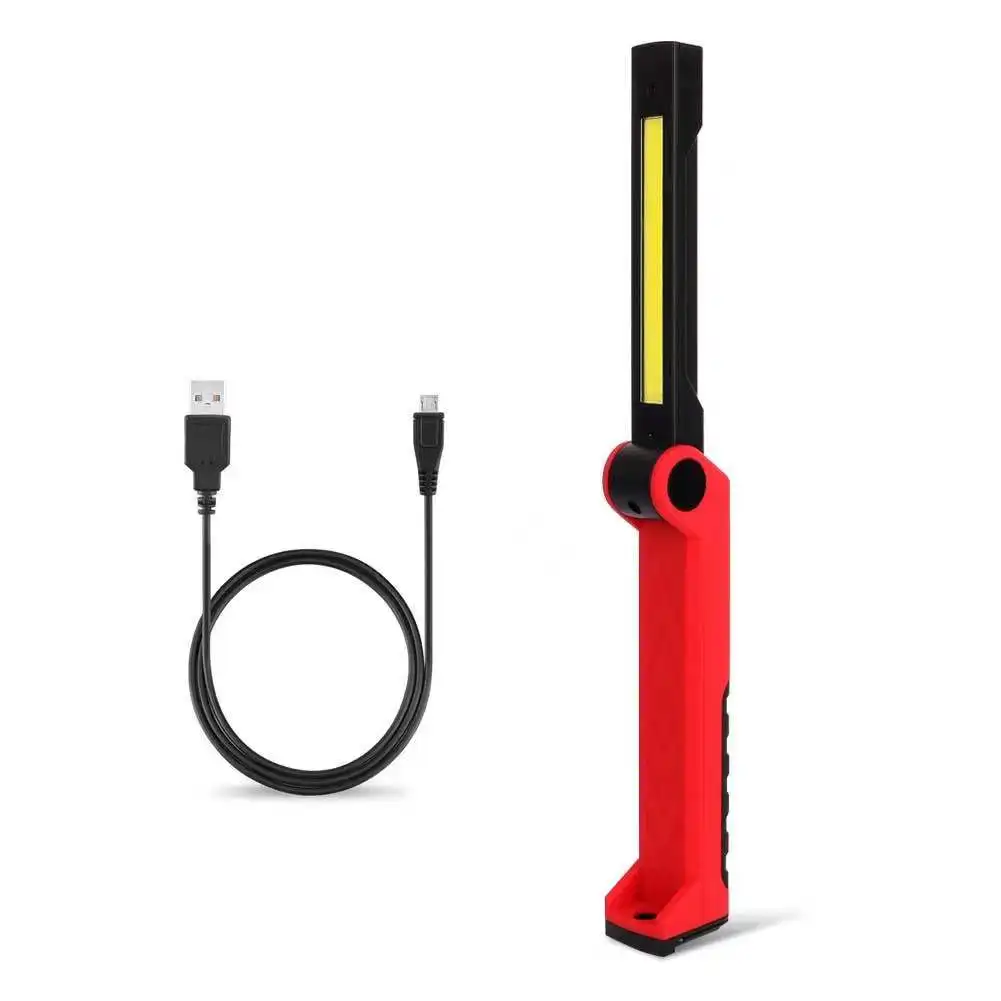 Lampe de travail pliante COB, rechargeable par USB, lumière d'inspection rotative, lumière d'urgence pour camping, nouveau produit