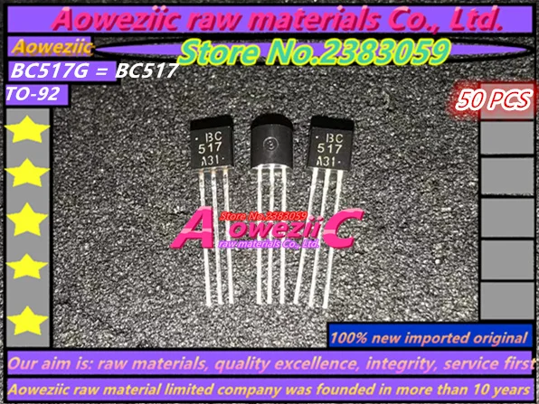 Aoweziic 100% nuovo originale importato BF493S BF393 BF493 BC517G BC517 MPS6531 KTC3209-Y-AT KTC3209 TO-92 PNP transistor
