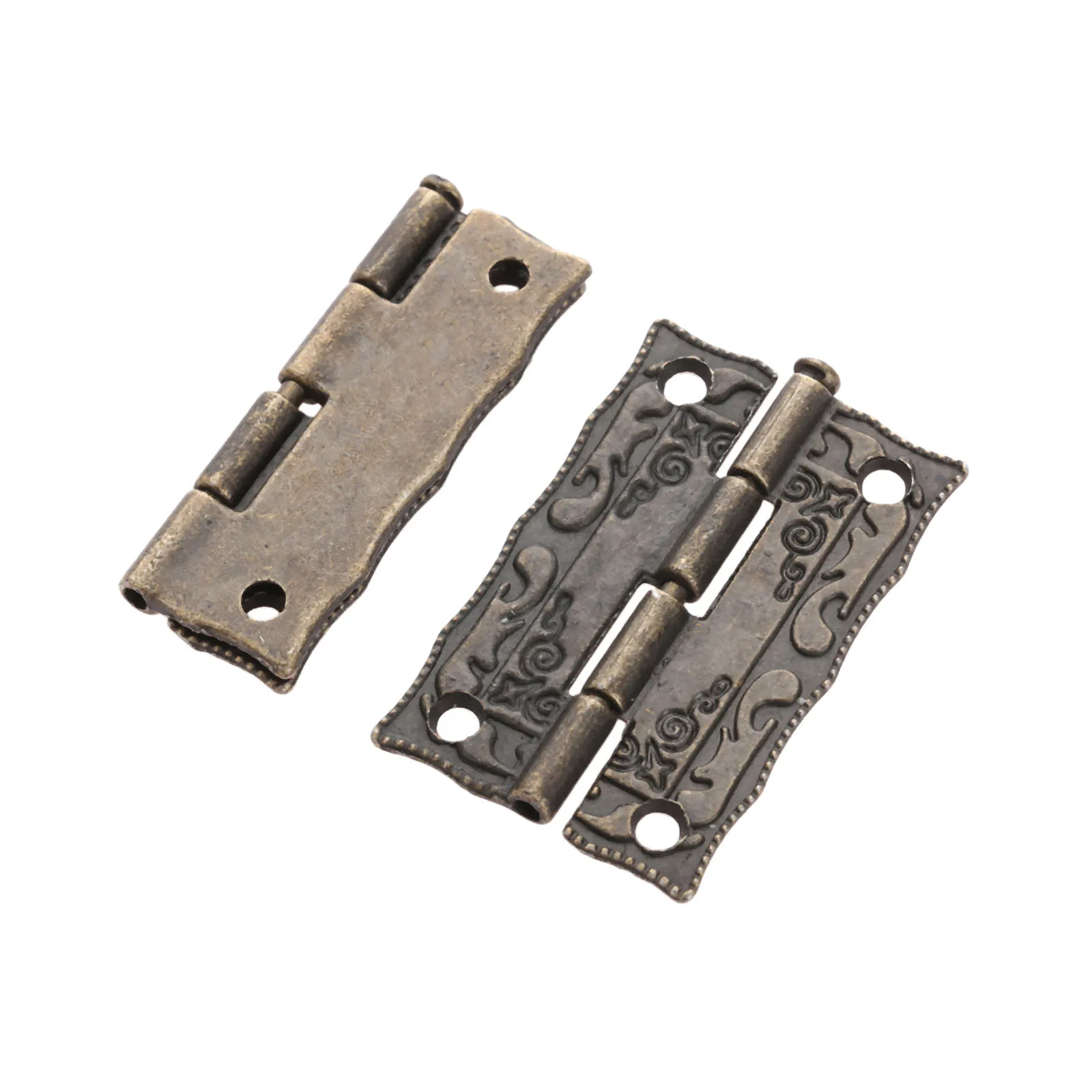 3pcs/set Box Latch Hasp Clasp 67x56mm + Hinges w/screw Antique Bronze Alloy Jewelry Wood Case Cabinet Decor Vintage Old Chinese